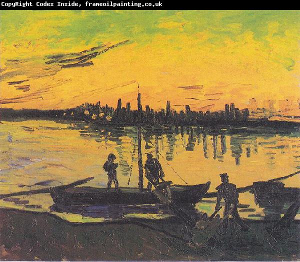Vincent Van Gogh Dockers in Arles